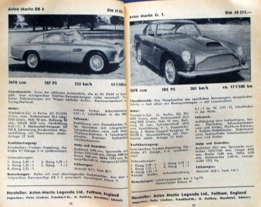 "Motorkatalog - 100 Sportwagen" Automobile-Yearbook 1961 (4864)